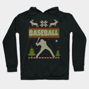 Baseball Christmas Softball Player Hoodie